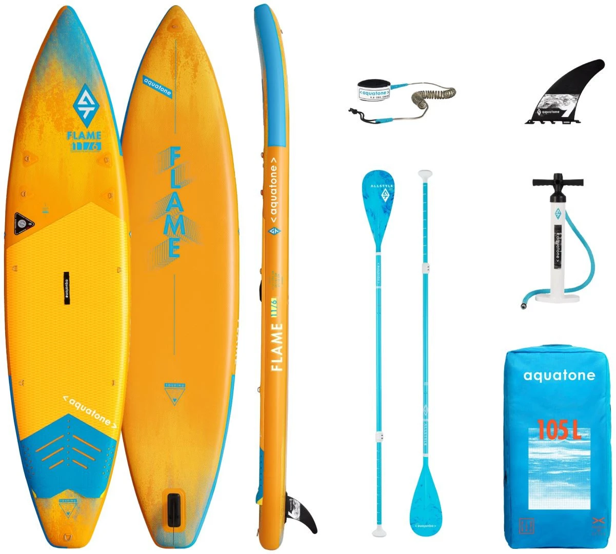 Aquatone Flame 11'6" Touring SUP Orange 3 Aquatone Flame 11'6" Touring SUP Orange