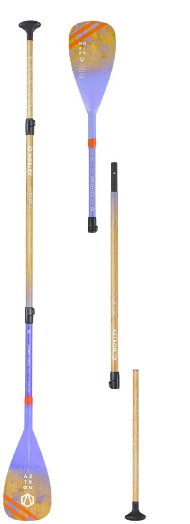 Aztron Phase Bamboo Carbone 3-Section Paddle Purple 3 Aztron Phase Bamboo Carbone 3-Section Paddle Purple