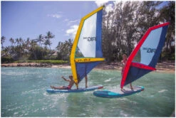 Duotone Irig One IInflatable Windsurf Sail S -Aztron Boutique duotone irig one inflatable windsurf sail s white orange 1 1