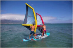 Duotone Irig One IInflatable Windsurf Sail S -Aztron Boutique duotone irig one inflatable windsurf sail s white orange 2 1