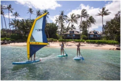 Duotone Irig One IInflatable Windsurf Sail S -Aztron Boutique duotone irig one inflatable windsurf sail s white orange 3