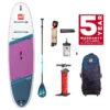 Red Paddle Co. Red Paddle Co 10'6 Ride MSL Inflatable SUP + Cruiser Tough Paddle White-Purple-Dark Blue -Aztron Boutique red paddle co 10 6 ride msl inflatable sup cruiser tough paddle white purple dark blue 0