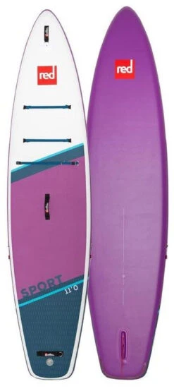 Red Paddle Co. Red Paddle Co 11'0 Sport MSL Inflatable SUP White-Purple-Dark Blue