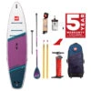 Red Paddle Co. Red Paddle Co 11'3 Sport MSL Inflatable SUP + Hybrid Tough Paddle White-Purple-Dark Blue -Aztron Boutique red paddle co 11 3 sport msl inflatable sup hybrid tough paddle white purple dark blue 0