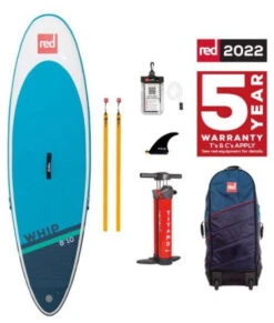 Red Paddle Co. Red Paddle Co 8'10 Whip MSL Inflatable SUP White-Blue-Dark Blue -Aztron Boutique red paddle co 8 10 whip msl inflatable sup white blue dark blue 4