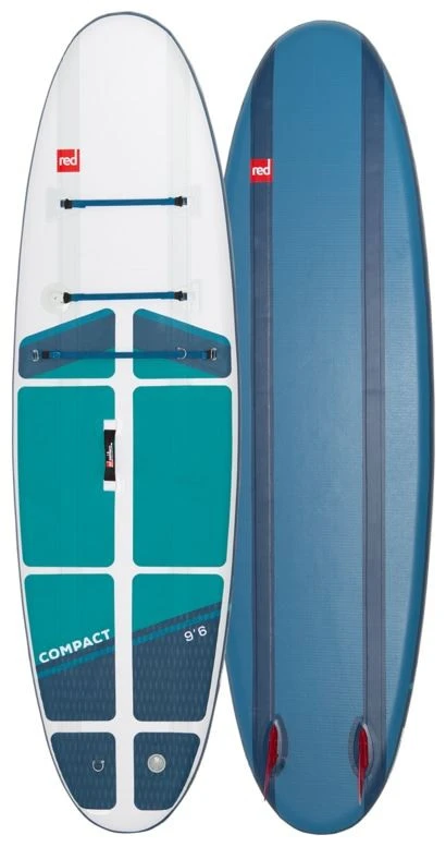 Red Paddle Co. Red Paddle Co 9'6 Compact MSL Inflatable SUP White-Teal-Dark Blue 5 Red Paddle Co. Red Paddle Co 9'6 Compact MSL Inflatable SUP White-Teal-Dark Blue – Image 3