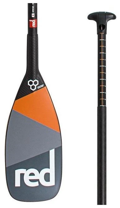 Red Paddle Co. Red Paddle Co Ultimate Leverlock 3 Piece Adjustable SUP Paddle Black-Orange 4 Red Paddle Co. Red Paddle Co Ultimate Leverlock 3 Piece Adjustable SUP Paddle Black-Orange – Image 2