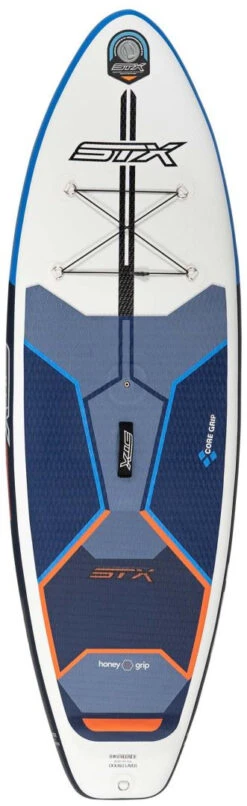 STX I-Sup Hybrid Cruiser Junior 8' X 28" X 4 ' 2022 Blue-Orange -Aztron Boutique stx isup hybrid cruiser junior 8 x 28 x 4 blue orange 1